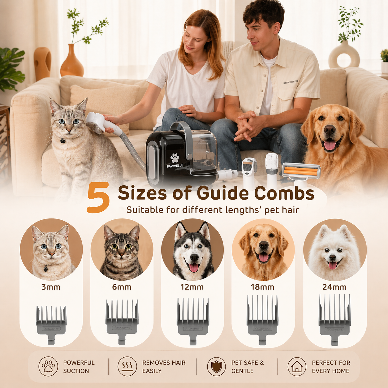 Pawvelle™ Pro Pet Grooming Vacuum