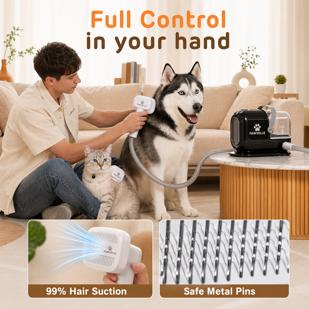 Pawvelle™ Pro Pet Grooming Vacuum