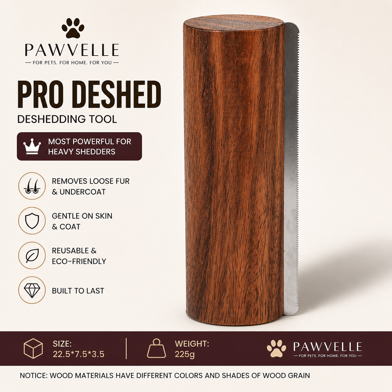 Pawvelle™ FurLift Pro Deshedding Tool
